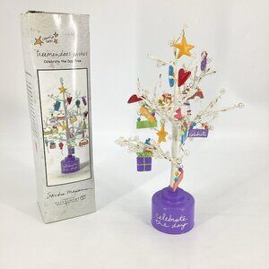 Department 56 Sandra Magsamen Celebrate The Day Light Up Tree - Tested Works!